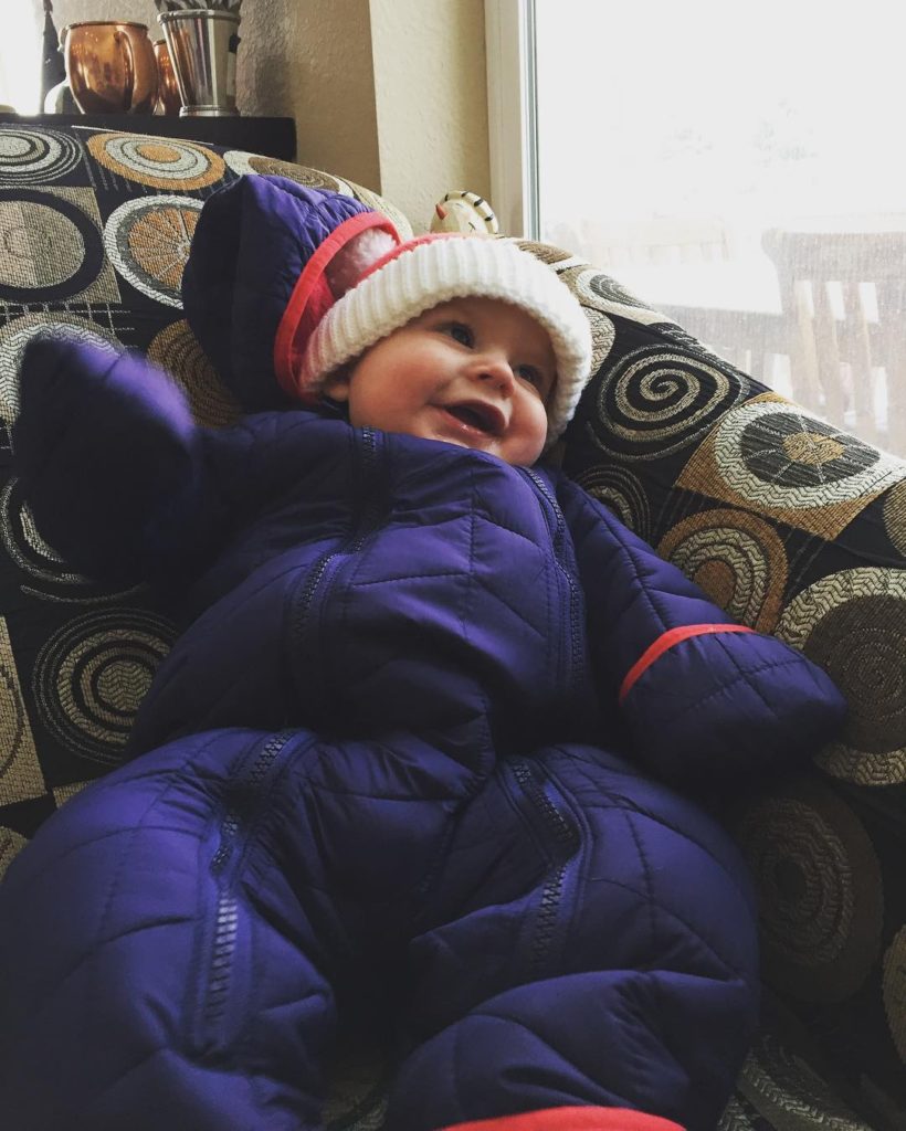 Just a little snow day goofin' Love this little guy so much ❤️❄️️❤️ #snowday #cannon #cmcn